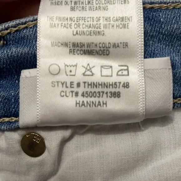 Joe's Jeans The Charlie High Rise Skinny Ankle Jean with Rouching size 26 Hannah - Picture 9 of 13